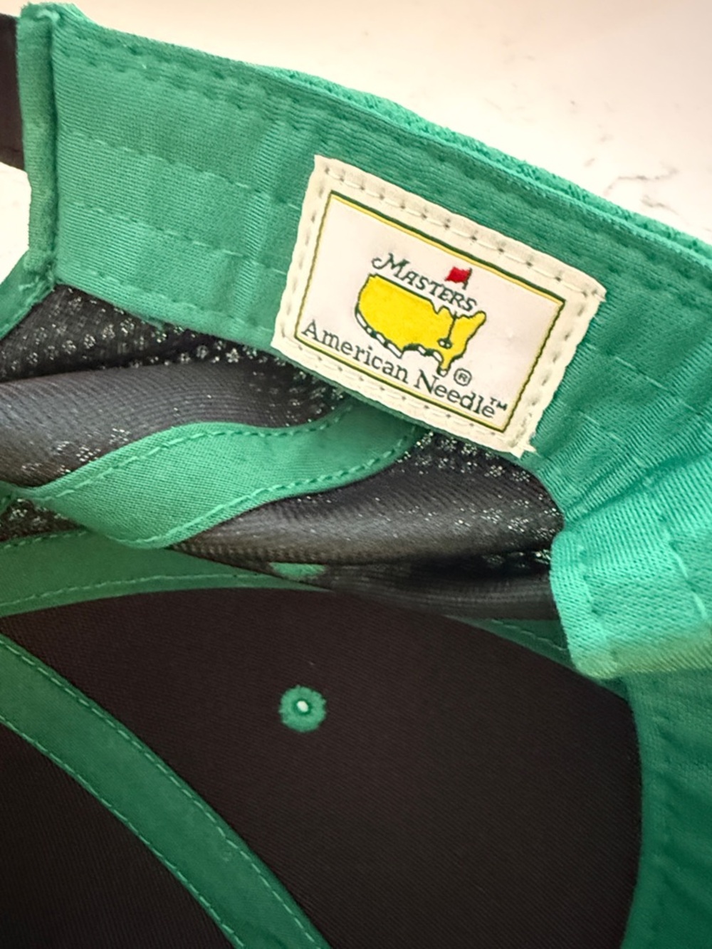 MASTERS Golf Cap HAT AUGUSTA NATIONAL caddie GREEN like new - Picture 2 of 4
